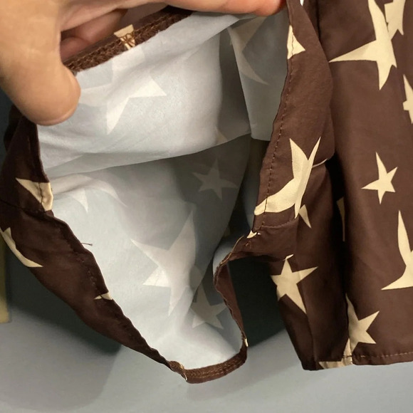 ROMWE Prep Mens Star Print Drawstring Waist Shorts Sz small - Picture 7 of 8